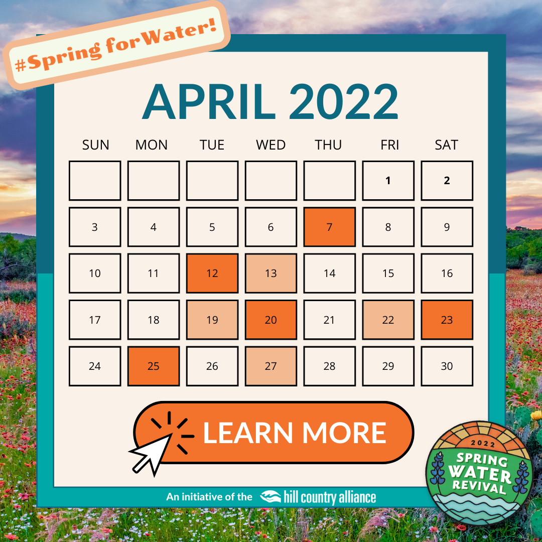 Click to explore the calendar of events for the 2022 Spring Water Revival