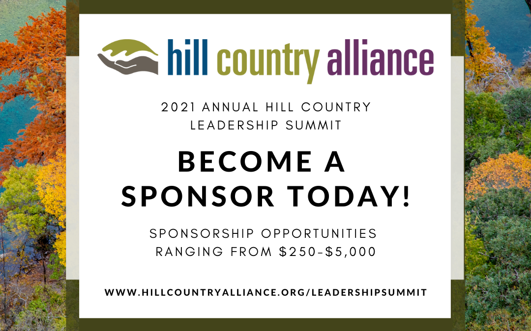 Sponsor the 2021 Leadership Summit: A Hill Country Conservation Reunion