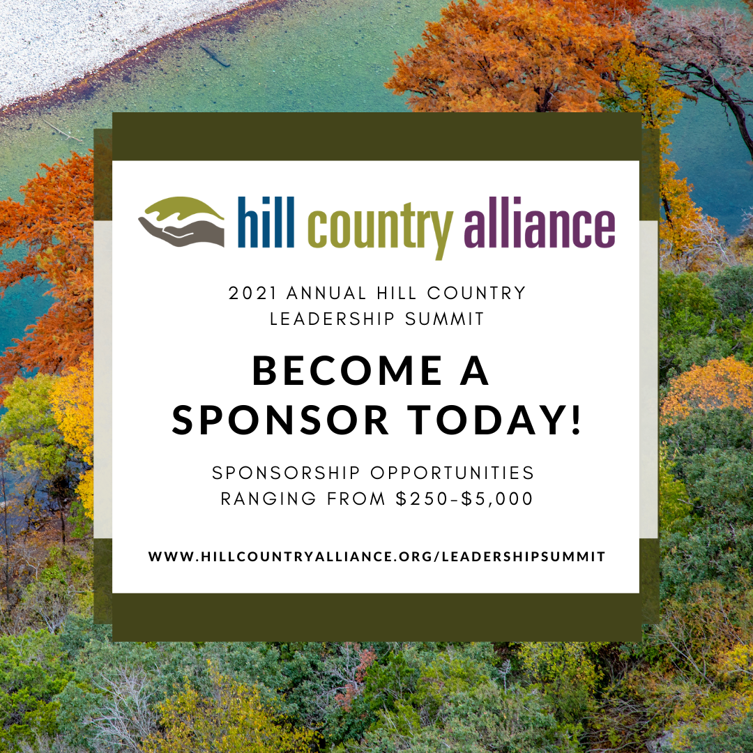 Sponsor The 2021 Leadership Summit: A Hill Country Conservation Reunion