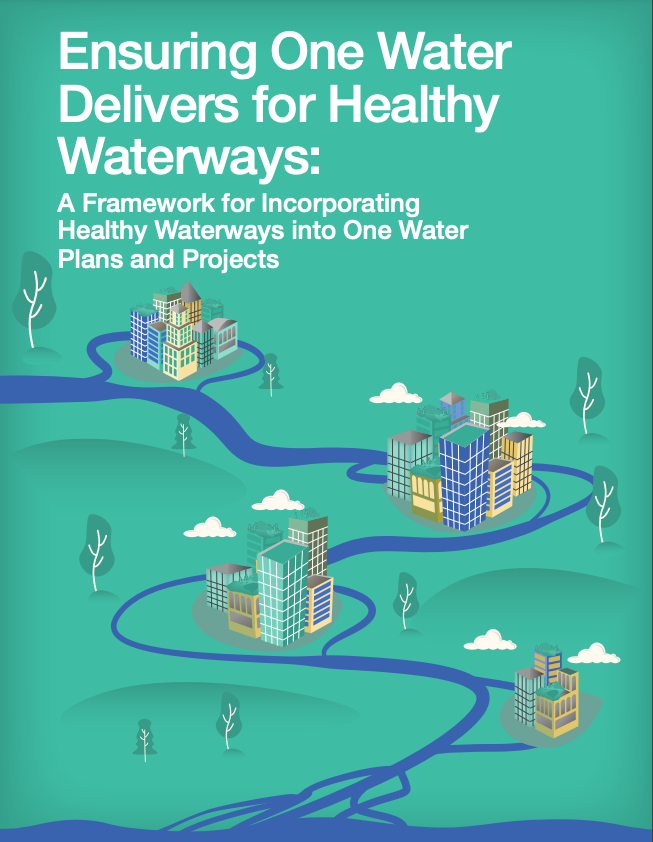 Cover for Ensuring One Water Delivers for Healthy Waterways - a report from National Wildlife Federation