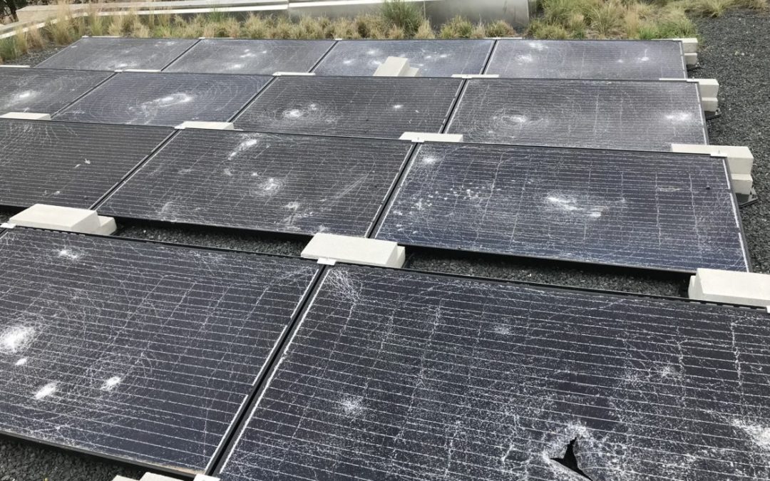 Solar Panels Vandalized at Confluence Park