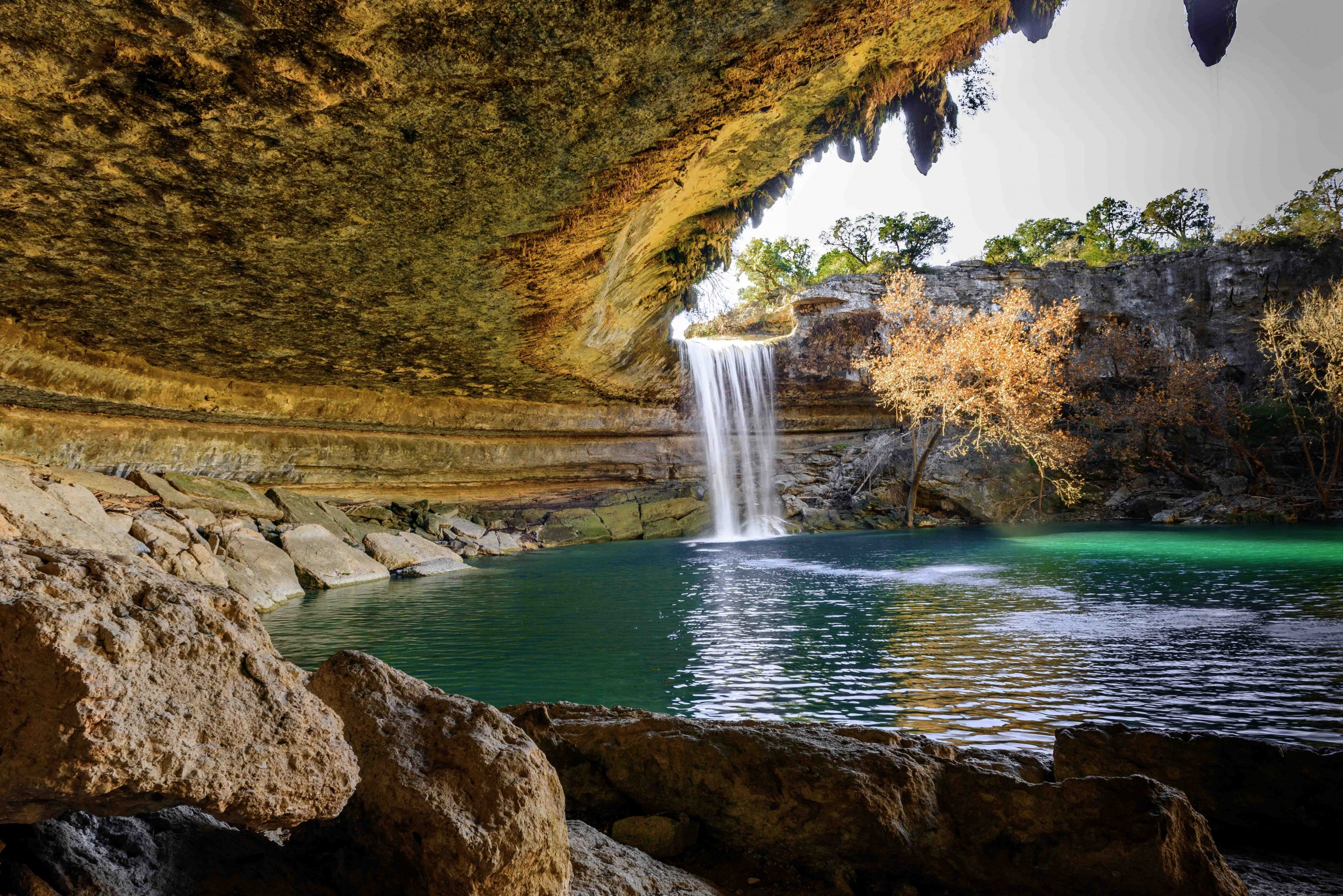 No swimming at Hamilton Pool this summer due to falling rocks from winter storm