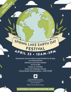 Flyer promoting Spring Lake Earth Day Festival 2022