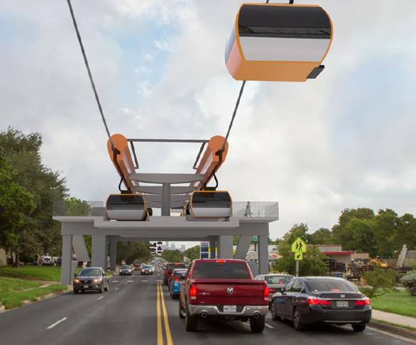 Proposal for urban gondola system in Austin will not move forward