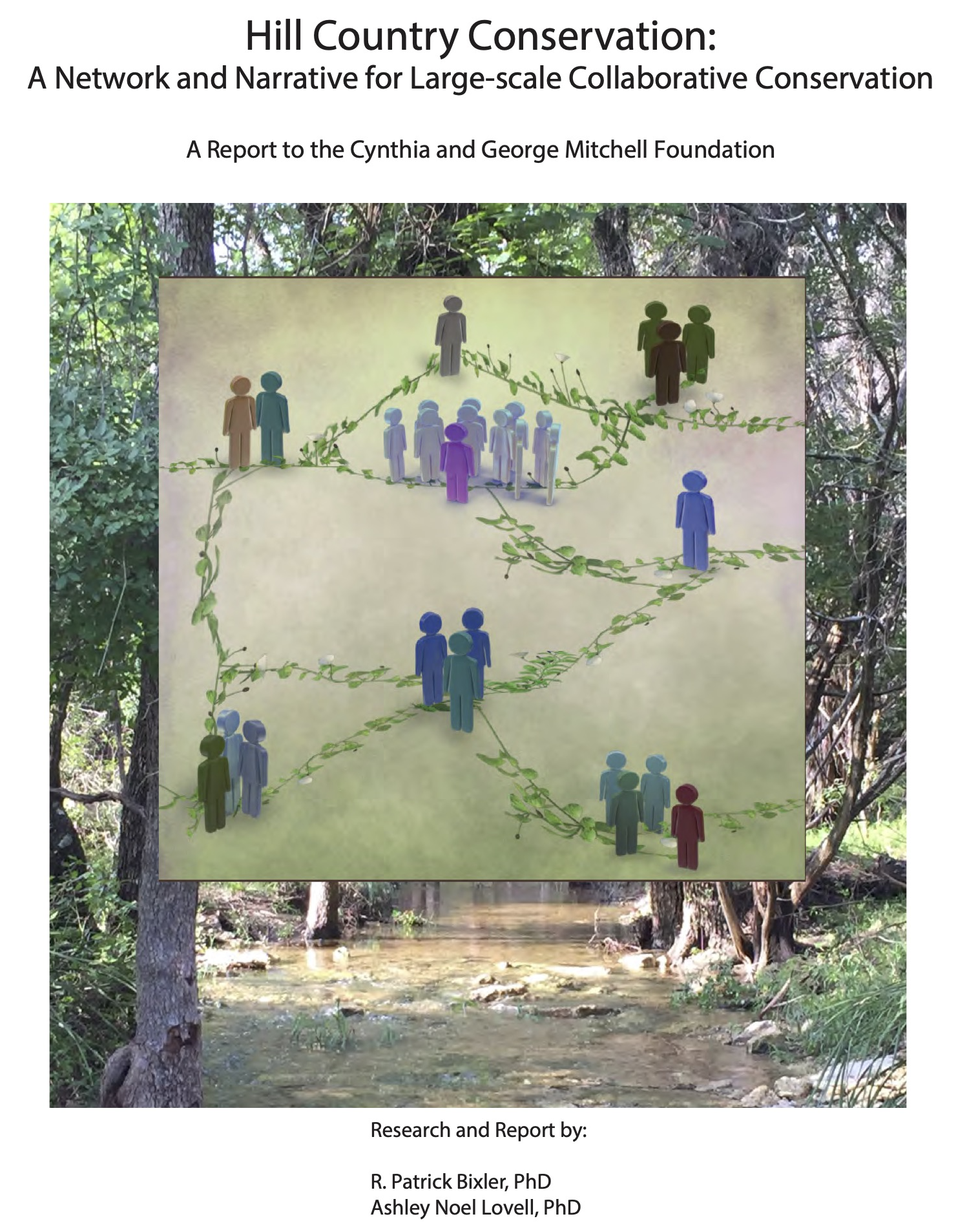 Report cover for the 2016 Network Report - "Hill Country Conservation: Identifying a Narrative and Network for Large-scale Collaborative Conservation"
