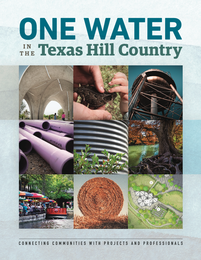 Cover of the guidebook "One Water in the Texas Hill Country: Connecting Communities with Projects and Professionals"