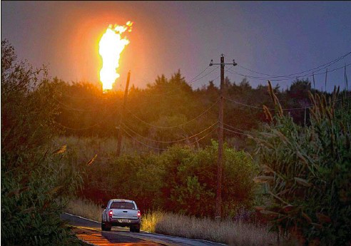 water gas flare fracking texas energy