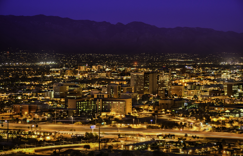 Tucson, Arizona, U.S. Skyglow Reduced 7% after Street Light Conversion